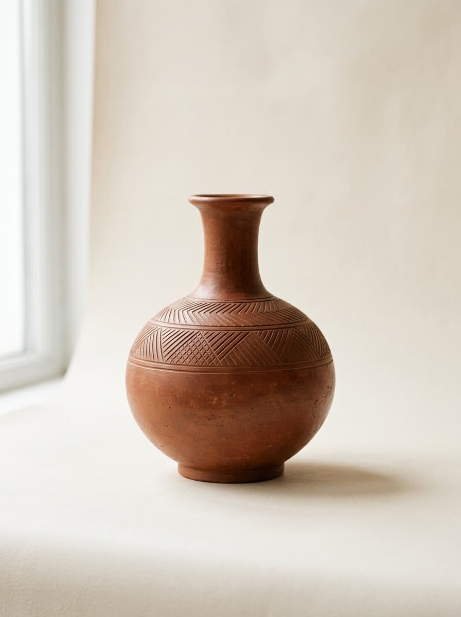Chinwe Okoli burnished terracotta vessel